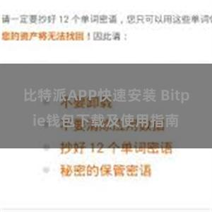 比特派APP快速安装 Bitpie钱包下载及使用指南