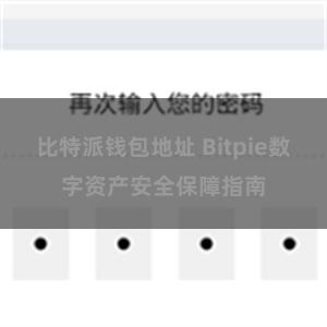 比特派钱包地址 Bitpie数字资产安全保障指南