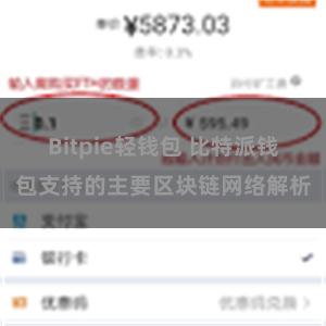 Bitpie轻钱包 比特派钱包支持的主要区块链网络解析