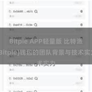 Bitpie APP轻量版 比特派(Bitpie)钱包的团队背景与技术实力