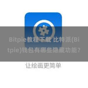 Bitpie教程下载 比特派(Bitpie)钱包有哪些隐藏功能？