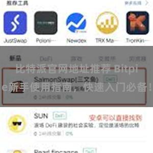 比特派官网地址推荐 Bitpie新手使用指南，快速入门必备！