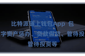 比特派链上钱包App  包括数字资产惩办、贷款假贷、管待投资等